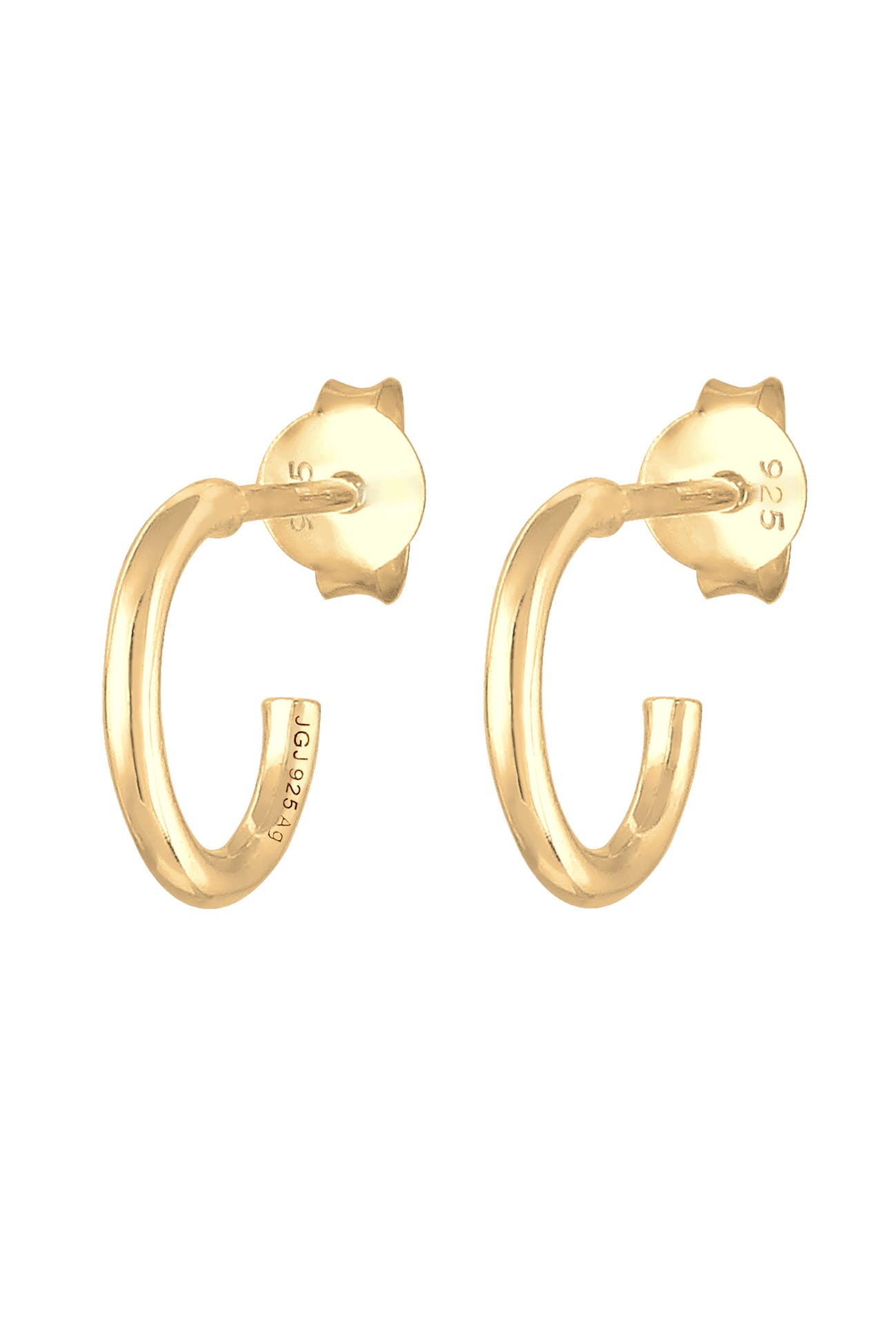 ELLI Ohrringe Ohrstecker Creolen 925 Sterling Silber Gold, Bild 1