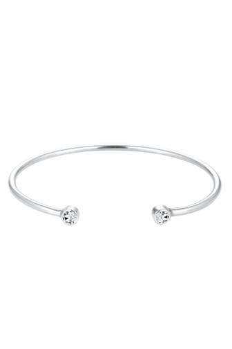 ELLI Armband Armreif Weiß 925 Sterling Silver, mit Kristallen von Swarovski® Weiß