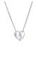Kette Herz Liebe Filigran Diamant (0.03 ct.) 925 Silber Silber