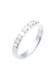 Ring Synthetische Perle Weiß 925 Sterling Silber Silber