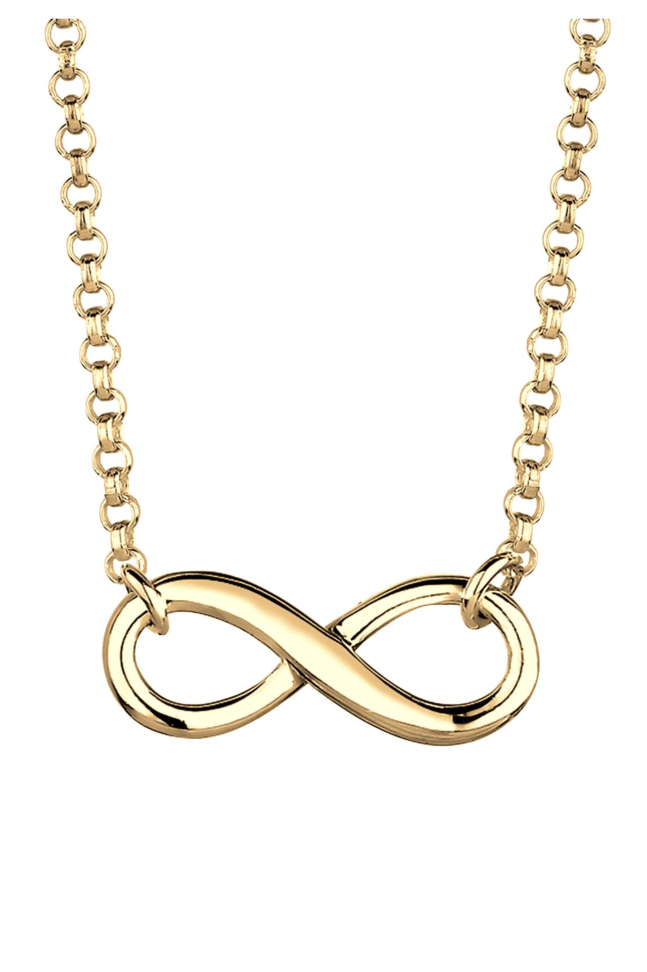 ELLI Kette Infinity Symbol Unendlichkeit 925 Silber Gold, Bild 1