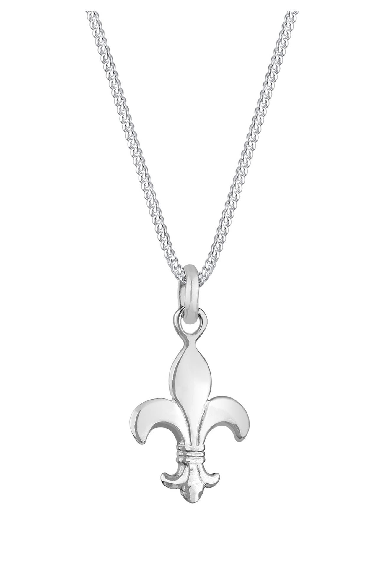 ELLI Kette Schwertlilie königliches Symbol 925 Silber Silber, Bild 1