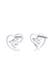 Ohrringe Stecker Herz Liebe Zirkonia Basic 925 Silber Weiß