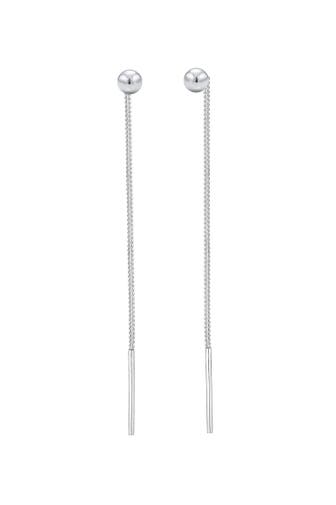 ELLI Ohrringe Hänger Kugel Basic Silber