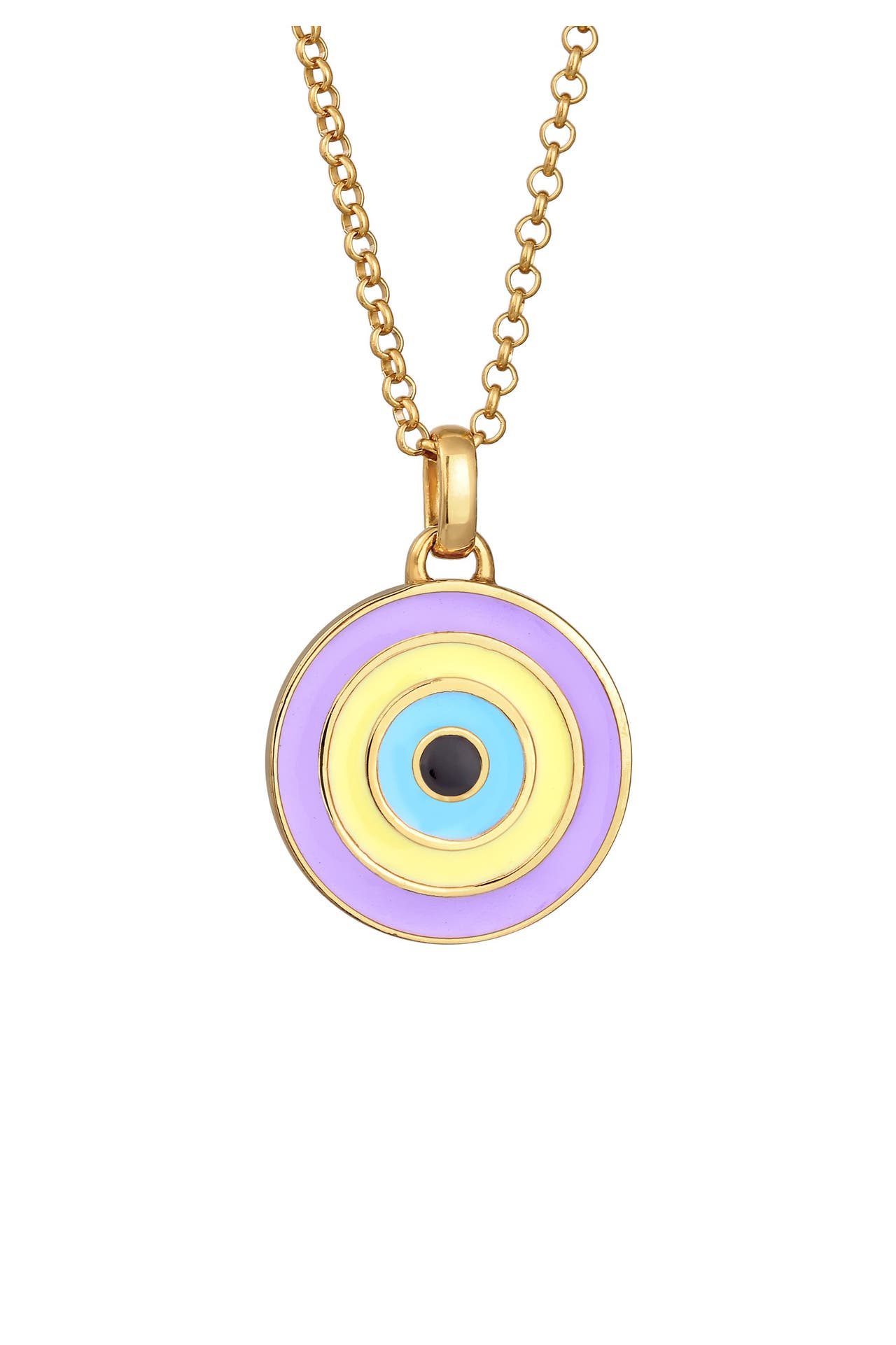 ELLI Kette Evil Eye Emaille Magic Cool 925 Silber Gold, Bild 1