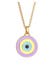 Kette Evil Eye Emaille Magic Cool 925 Silber Gold