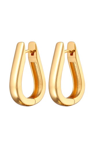 ELLI Ohrringe Oval Creolen Silberfarben Gold
