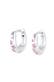 Ohrringe Kinder Creole Rosa 925 Sterling Silber, mit Kristallen von Swarovski®