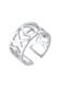 Ring Ikat-Muster 925 Sterling Silber Silber