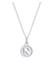 Kette Plättchen Vintage Buchstabe N Initialen 925 Sterling Silber Silber