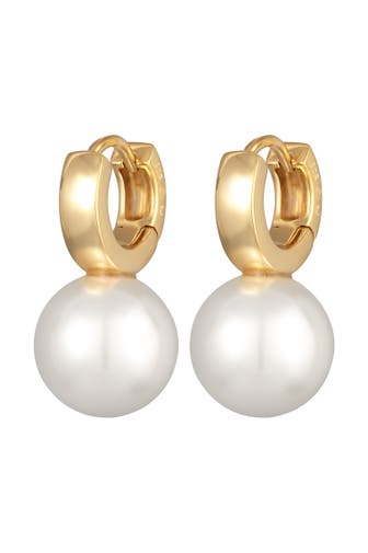 ELLI Ohrringe Elli Ohrringe Creolen Glasperle 925 Silber Vergoldet Gold