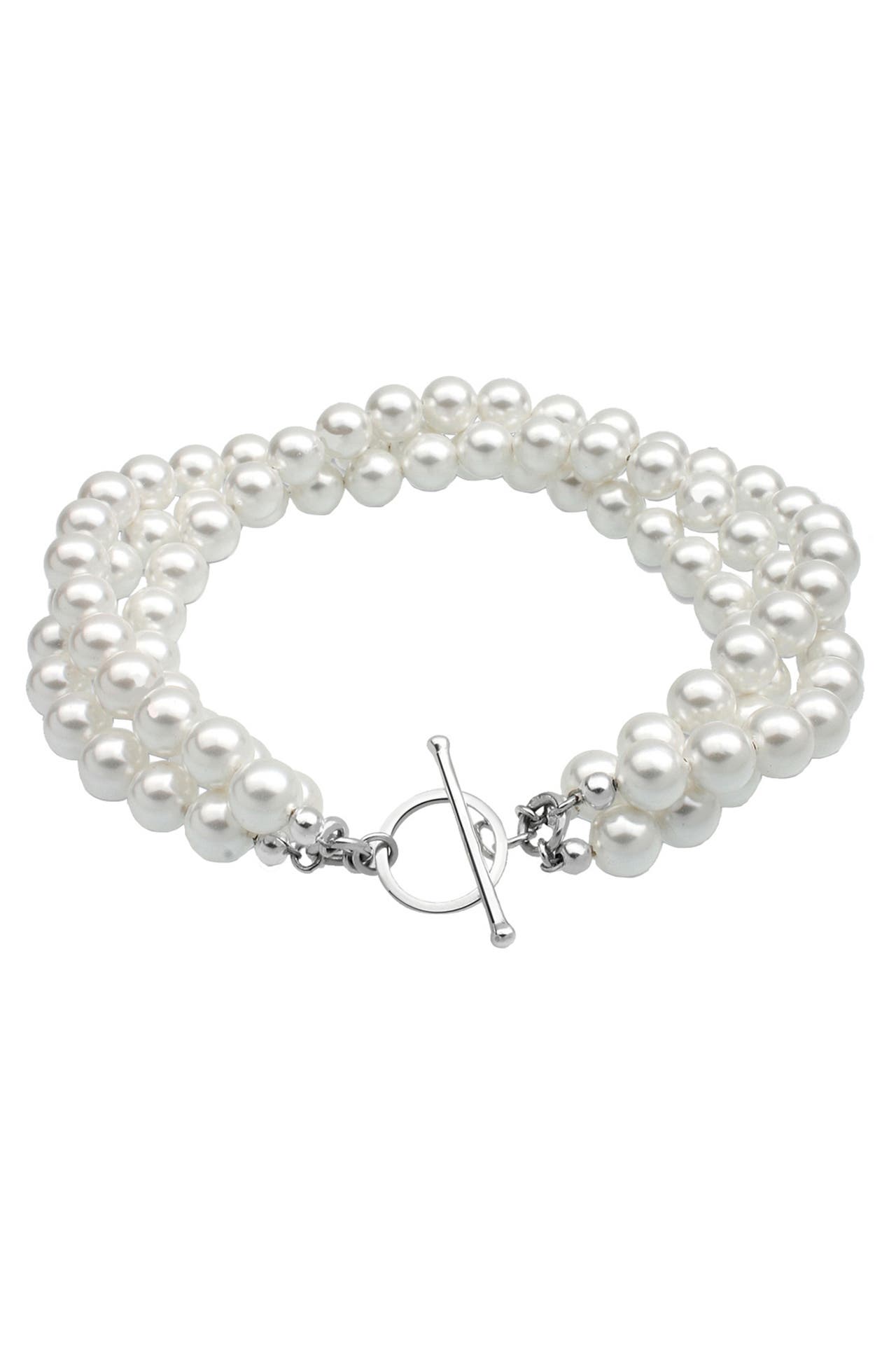 ELLI Armband Süßwasserzuchtperlen 925 Sterling Silber Weiß, Bild 1