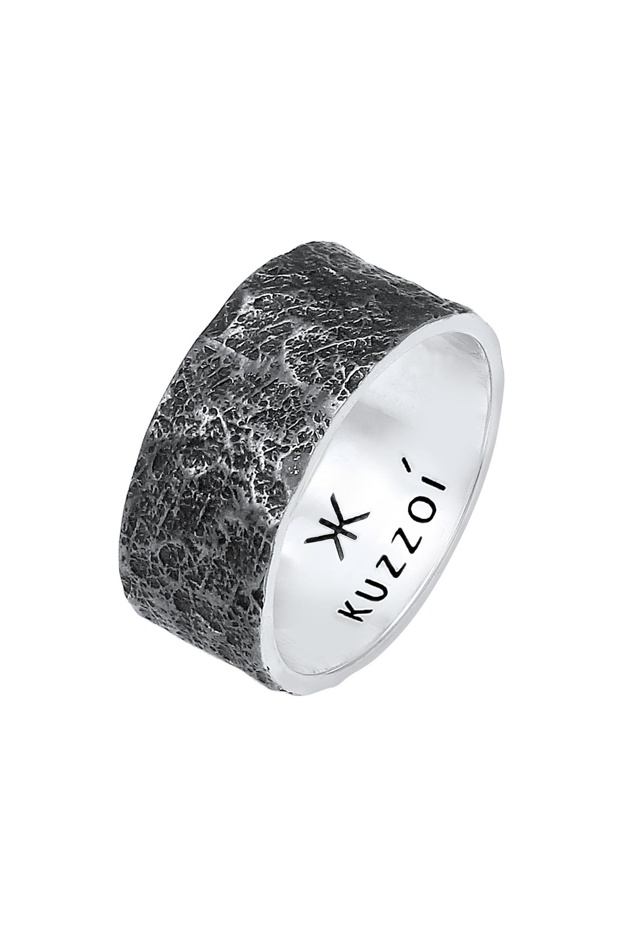 KUZZOI Ring Herren Bandring Organic 925 Silber, Bild 1