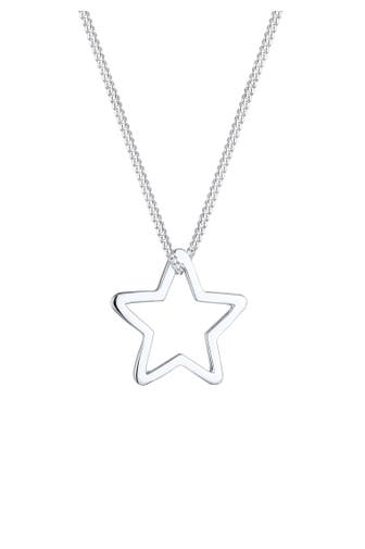 ELLI Kette Anhänger Stern 925 Sterling Silber Silber