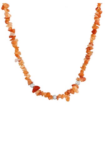 ELLI PREMIUM Kette Aventurin Braun Kiesel Steine Bead 925 Silber Silber