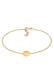 Armband Kreis Plättchen Glanz Basic Geo 925 Silber Gold