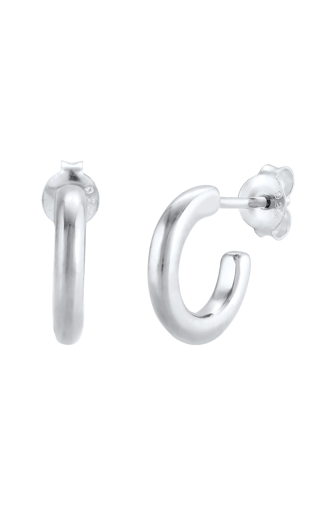 ELLI Ohrringe Creolen Basic Trend Rund 925 Silber Silber, Bild 1