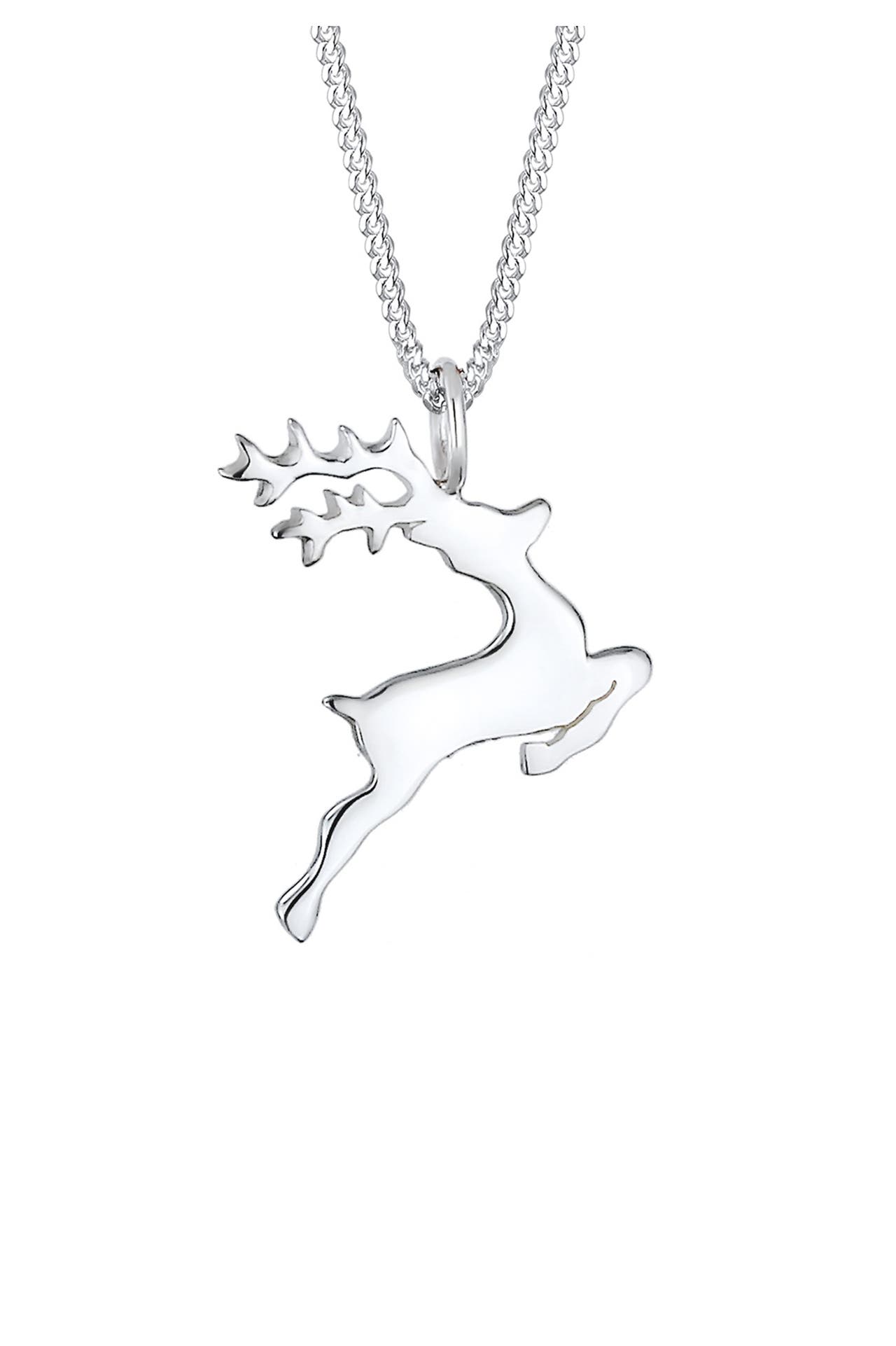 ELLI Kette Anhänger Hirsch 925 Sterling Silber Silber, Bild 1