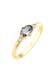Ring Bandring 925 Silber, mit Kristallen von Swarovski® Gold