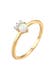 Ring Vintage Zirkonia Kristalle Opal Trend 925 Silber Gold