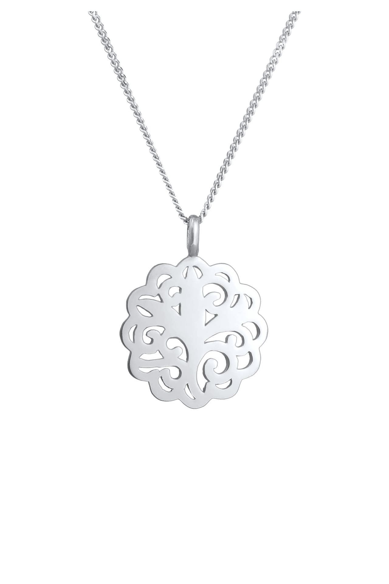 ELLI Kette Ornament Floral Orient Rund 925 Silber Silber, Bild 1