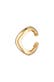 Ohrringe Earcuff Single Ohrklemme Wellen Design 925 Silber Gold