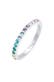 Ring Bandring Kristall Multi-Colour Pastell 925 Silber Silber