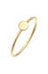 Ring Plättchen Runde Form Statement 375 Gelbgold Gold