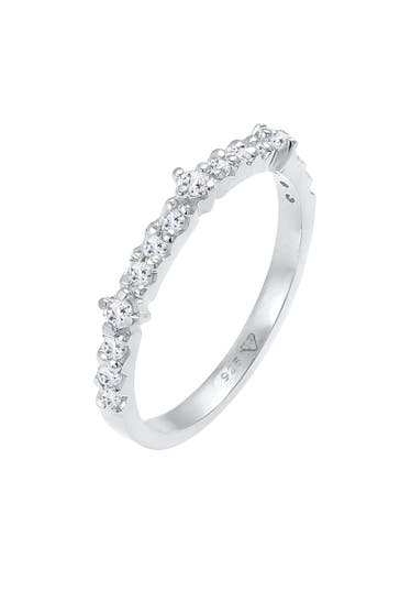 ELLI PREMIUM Ring Topas Memoire Eternity Verlobung 925 Silber Silber