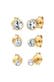 Ohrringe Stecker 925 Silber, mit Kristallen von Swarovski® Gold