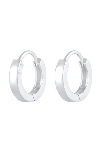 ELLI Ohrringe Creolen Basic Scharnier 925 Silber Silber