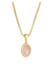 Kette Basic Rosa Quarz Edelstein 925 Sterling Silber Gold