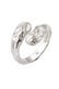 Ring Wickelring Strukturiert 925 Sterling Silber Silber