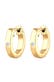 Ohrringe Creole Basic Diamant (0.03 ct) 925 Sterling Silber Gold