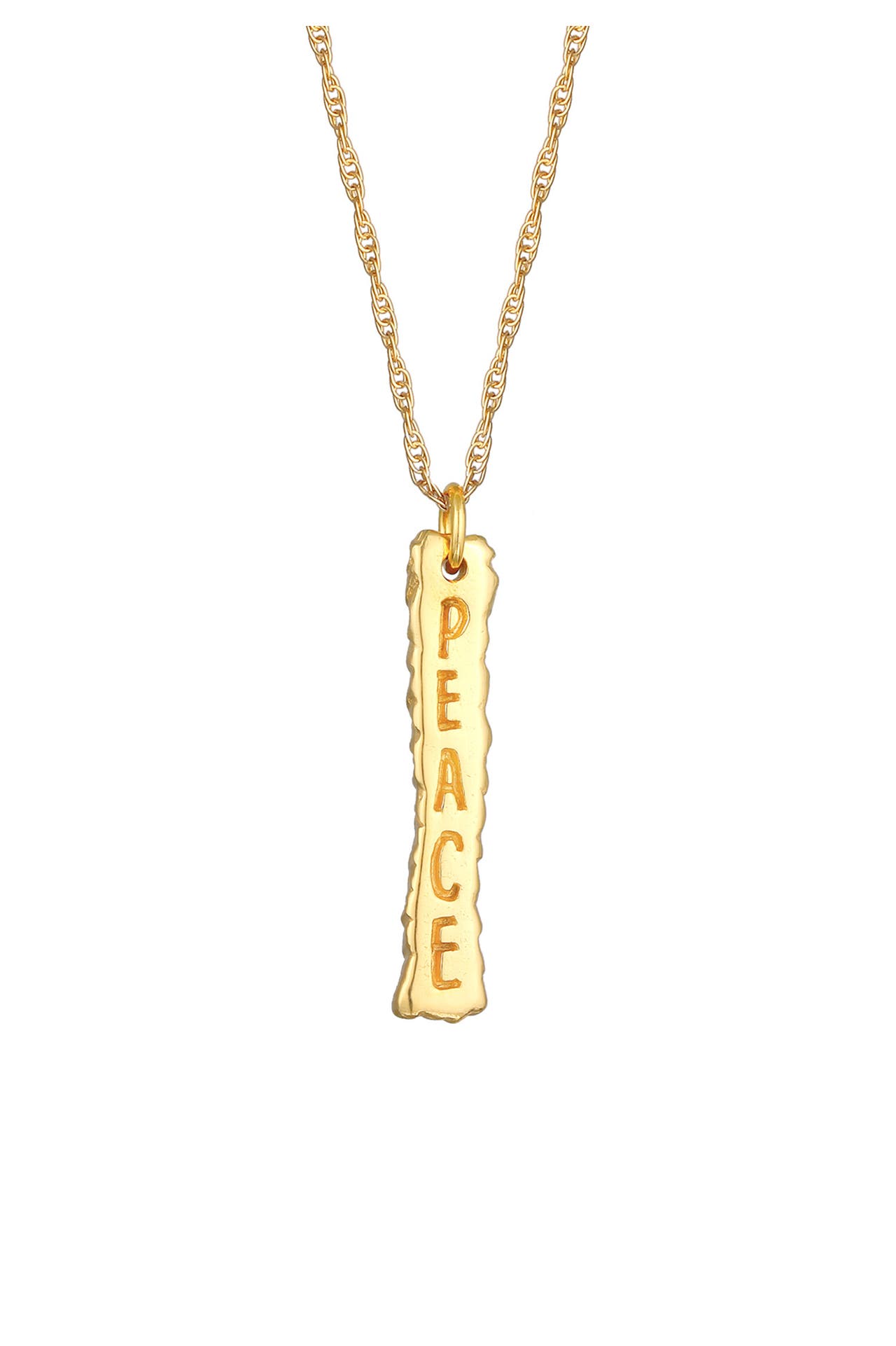 KUZZOI Kette Peace Frieden Figarokette 925 Silber Gold, Bild 1