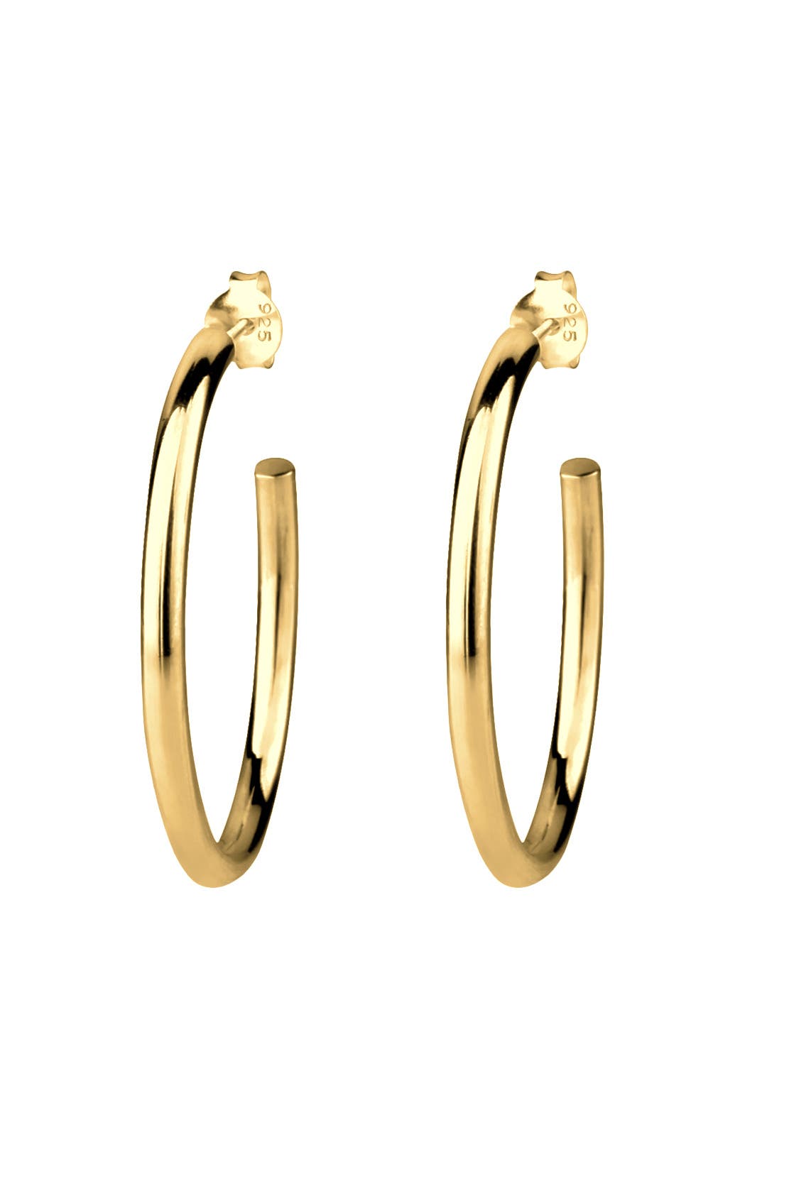 ELLI Ohrringe Basic Schlicht mit Stecker 925 Silb Gold, Bild 1