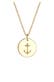 Kette Anker Münze Maritim 925 Silber Gold