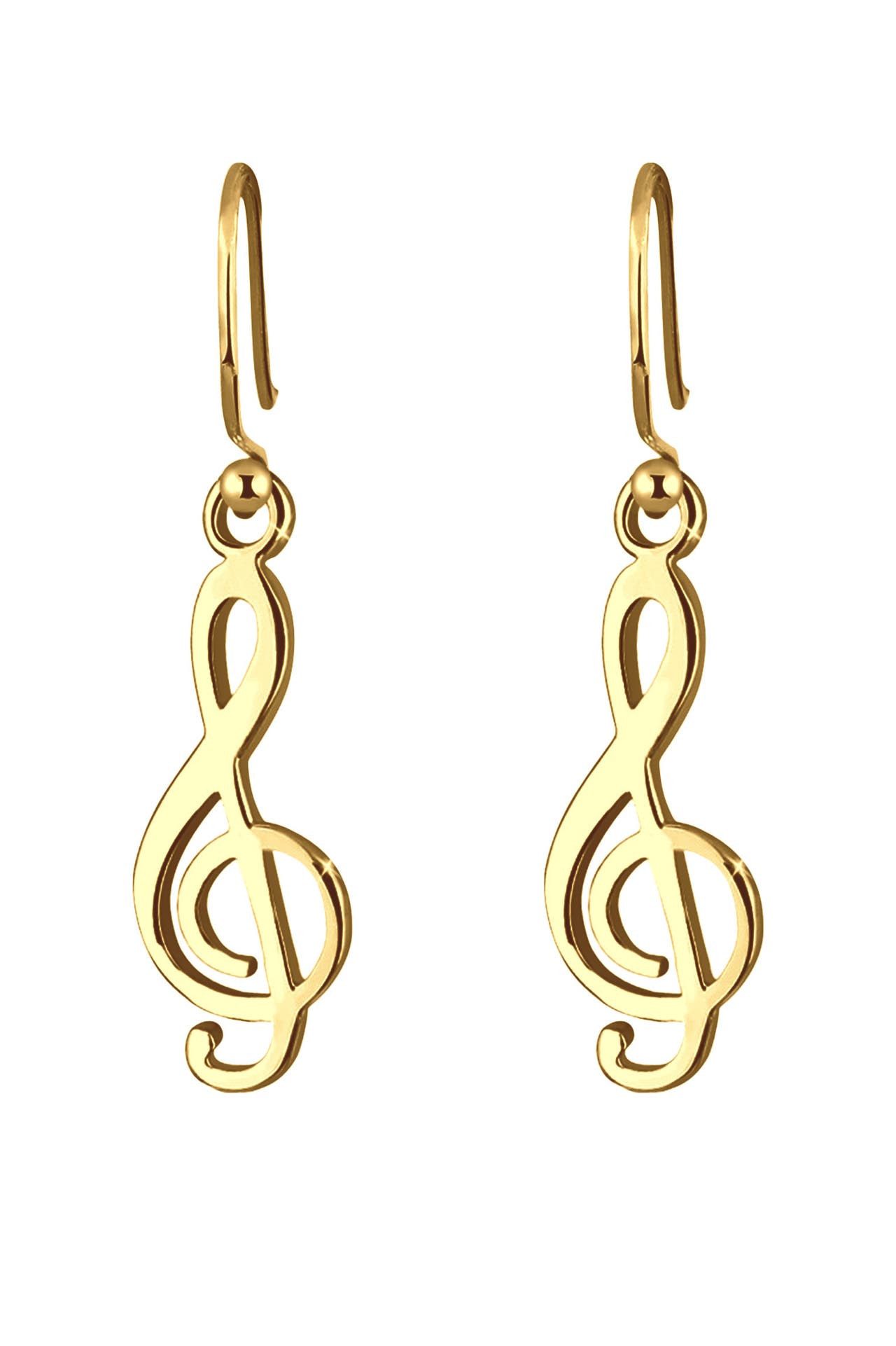 ELLI Ohrringe Notenschlüssel Musik Melodie Note 925 Silber Gold, Bild 1
