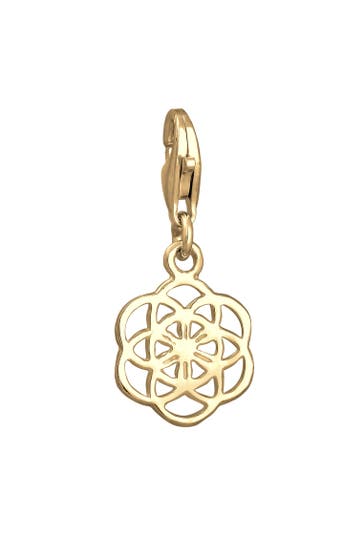 NENALINA Charm Anhänger Blume des Lebens Ornament 925 Silber