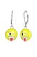 Ohrringe Smiling Face Zwinkern Emoji 925 Sterling Silber Silber