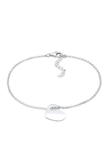 ELLI Armband Herz Anhänger Symbol Liebe 925 Silber Silber