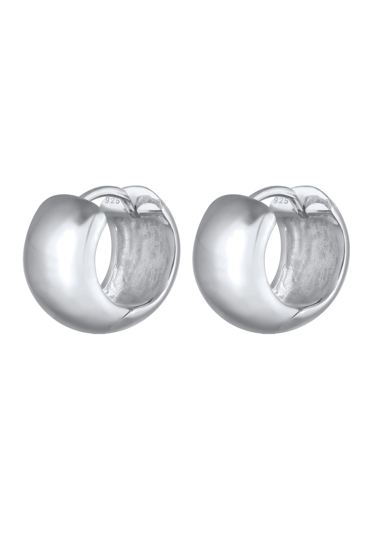 ELLI PREMIUM Ohrringe Creolen 925 Sterling Silber vergoldet Silber, Bild 1