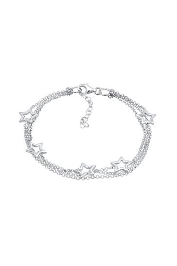 ELLI Armband 3-Lagig Sterne 925 Sterling Silber Silber