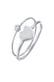 Ring Herz Solitär (2er Set) 925 Silber, mit Kristallen von Swarovski® Silber