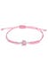 Armband Pfote Nylon Kristalle Kids 925 Silber