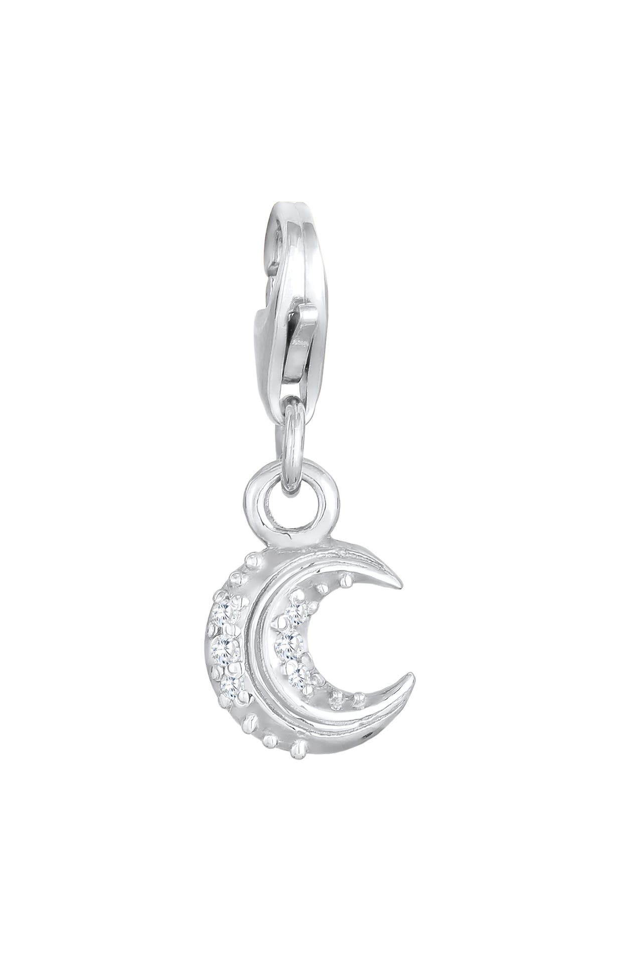 NENALINA Charm Halbmond Zirkonia Funklende 925 Silber, Bild 1