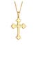 Kette Antik Kreuz Vintage Basic Religion 925 Silber Gold