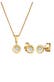 Schmuckset Set mit Diamanten Weiß Brillantschliff (0.23 ct) 585 Gelbgold Gold