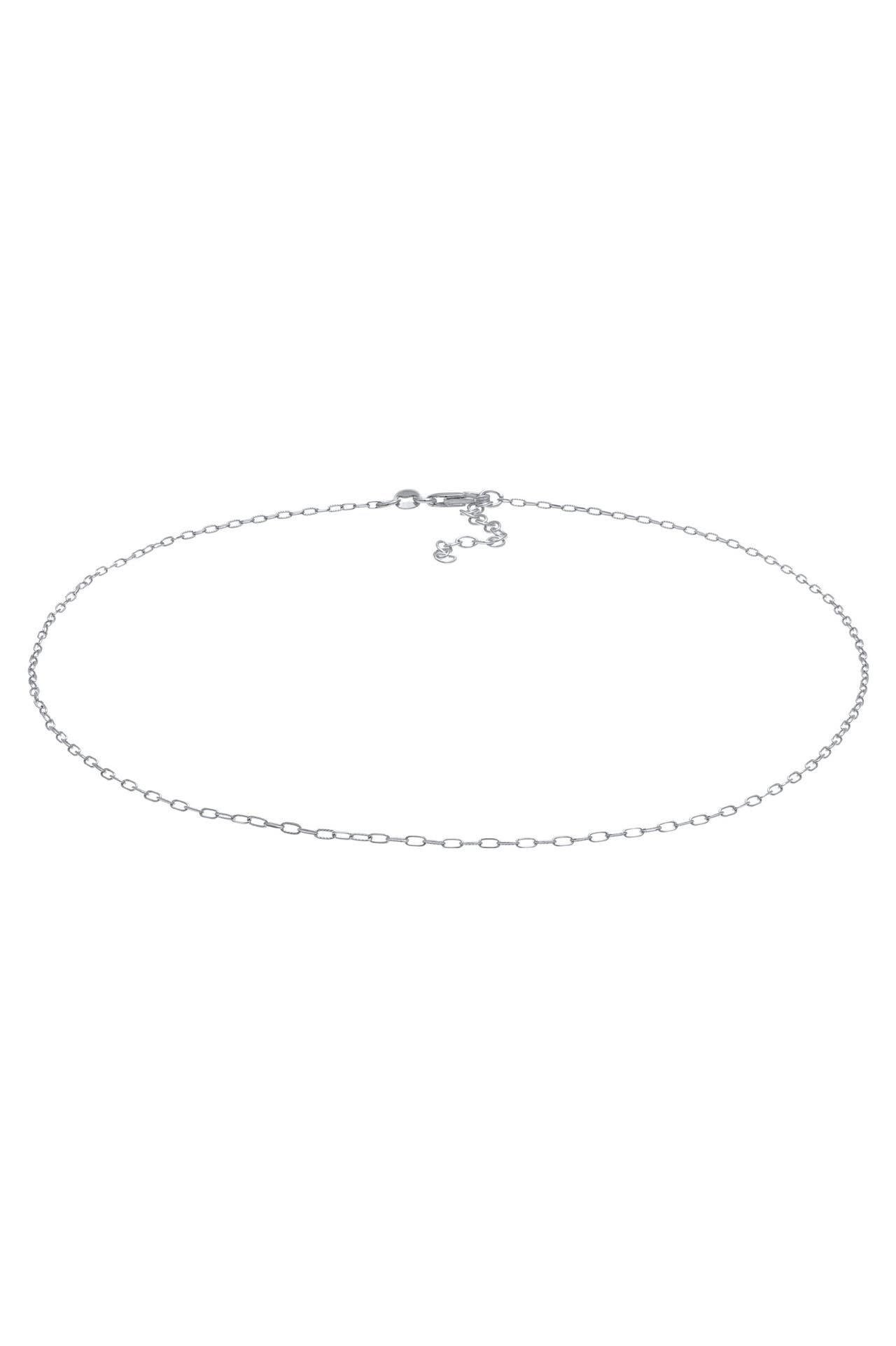 ELLI Kette Choker Gliederkette Oval Trend 925 Silber Silber, Bild 1