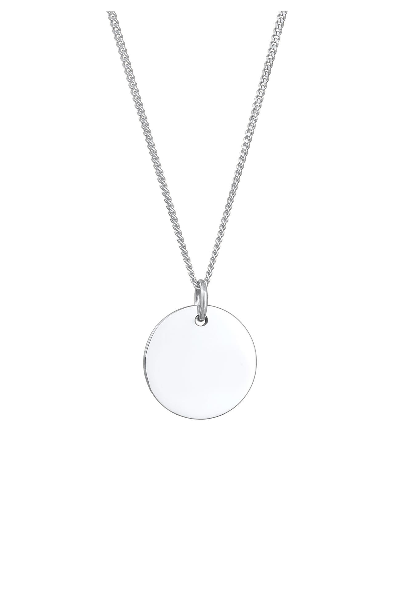 ELLI Kette Basic Plättchen Panzerkette 925 Silber Silber, Bild 1